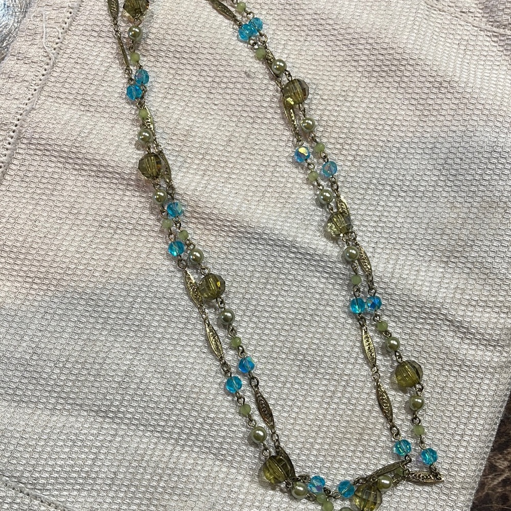 Long beaded necklace
